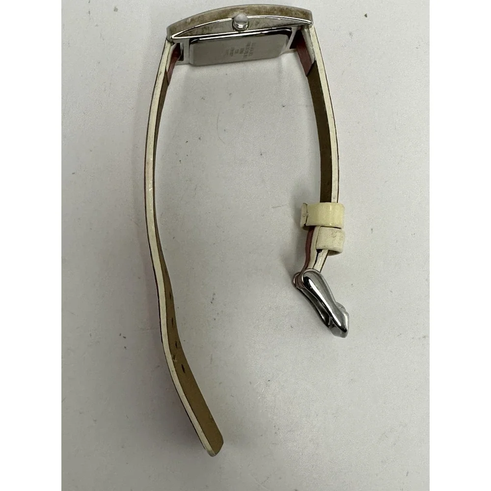 Anne Klein 10/6455 New Battery Ladies Tank Watch 20MM 6.75